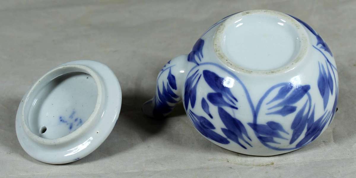 Small blue & white teapot