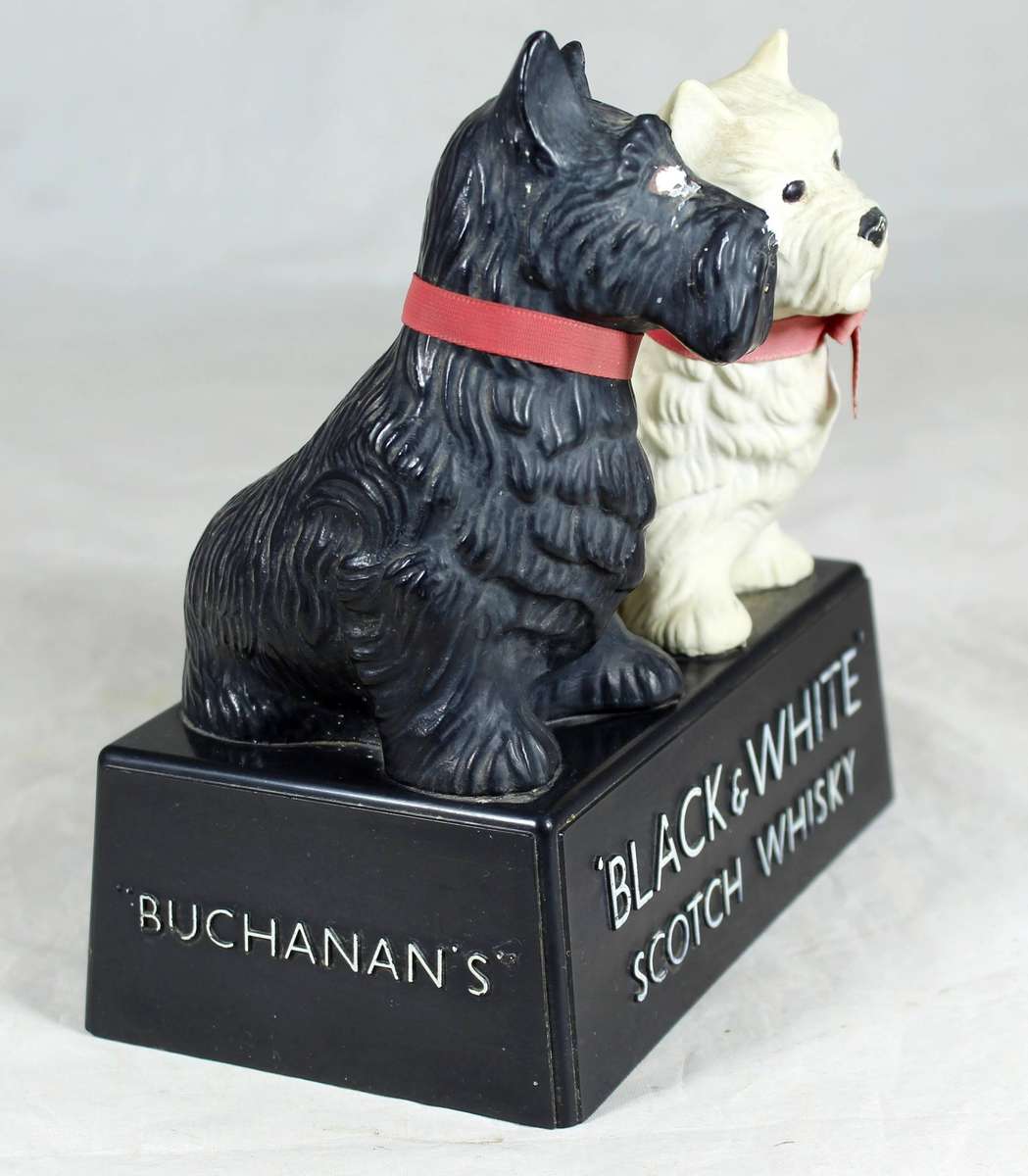 Buchanan's black & white whiskey doggies - plastic