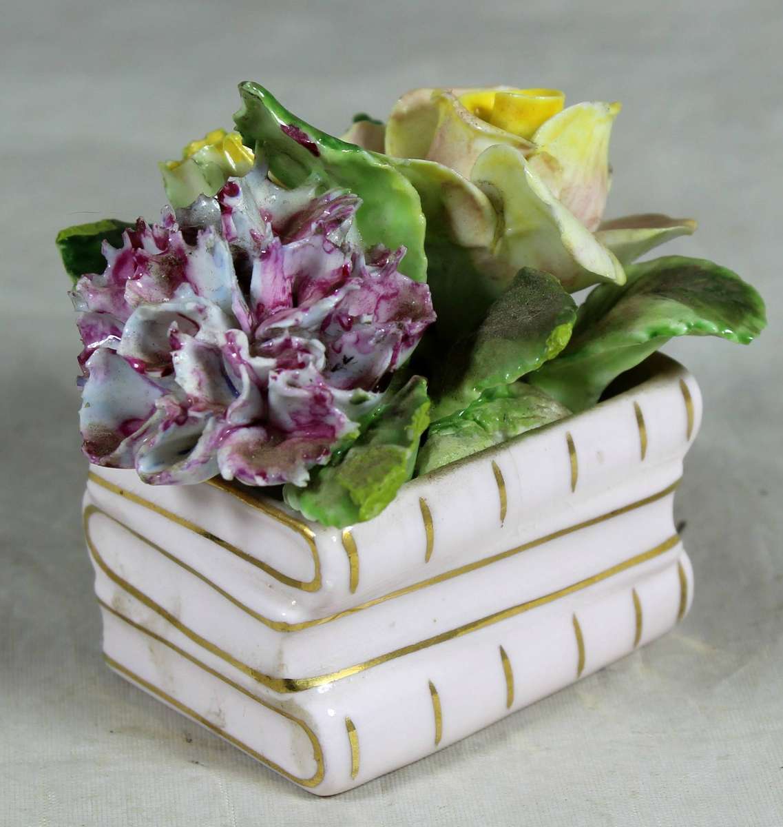 Small posy on a stack of books