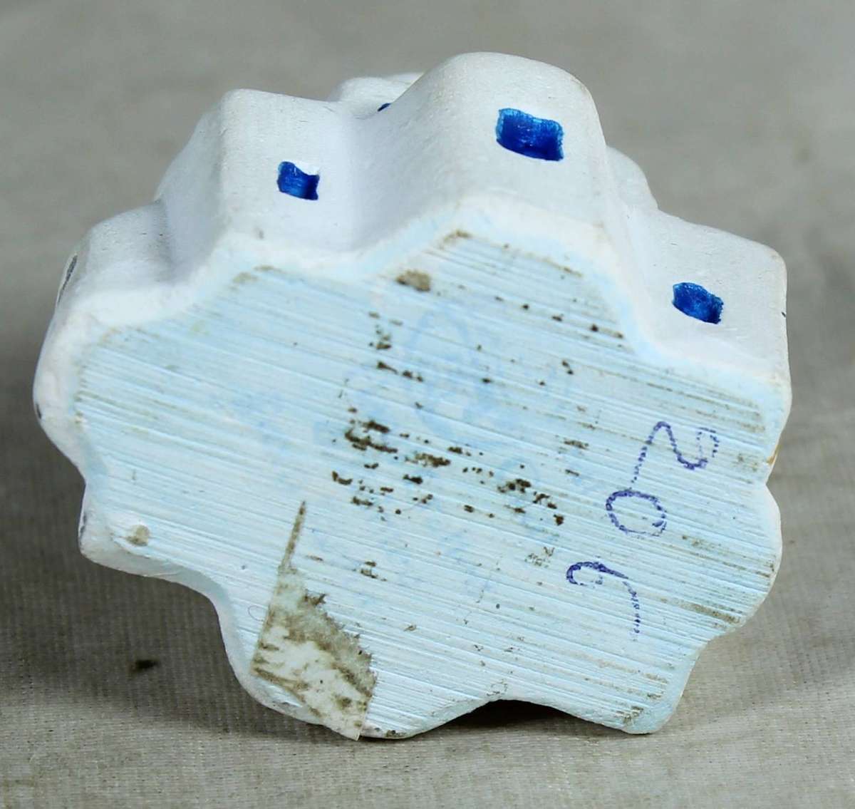 Miniature ceramic church of Santorini