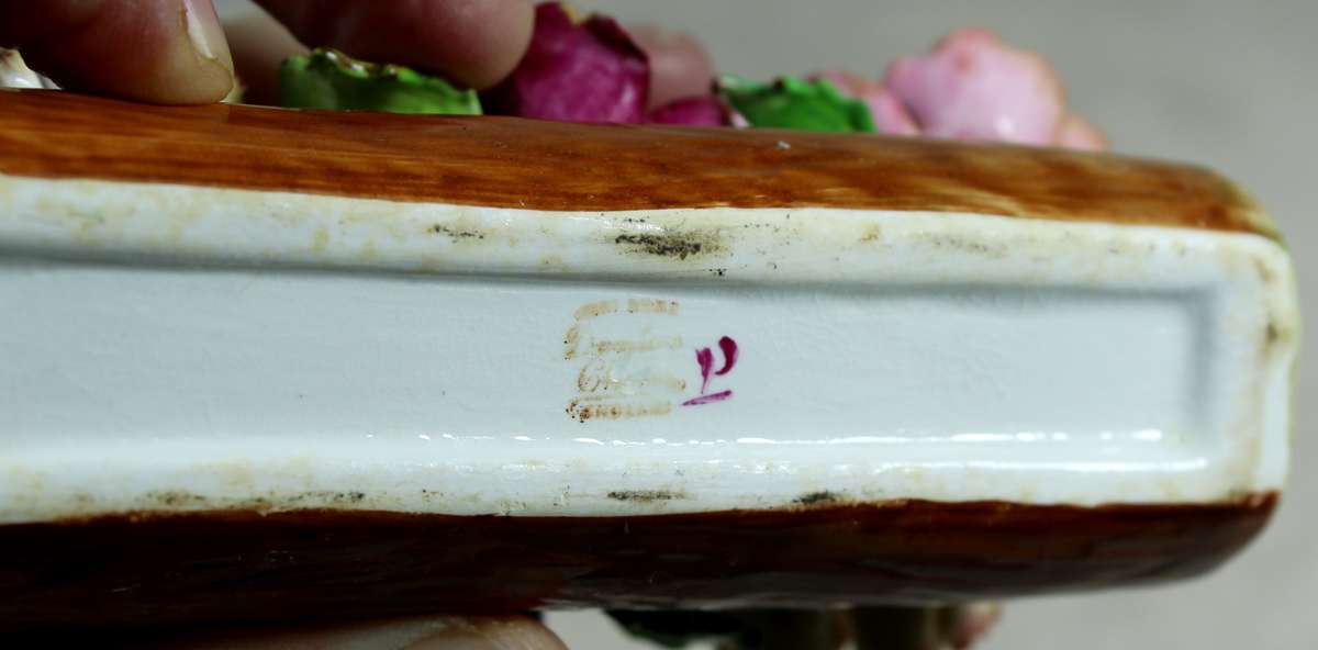 Posies in a log