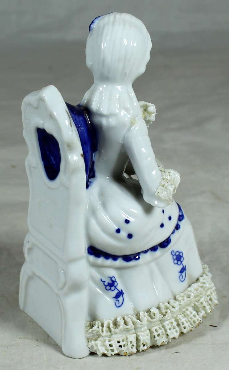 Victorian lade in blue and white