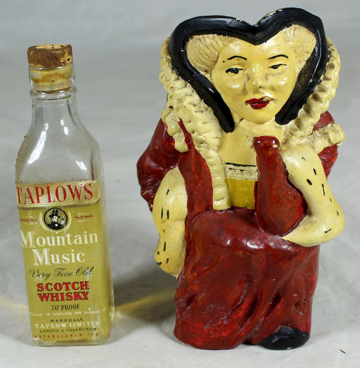 Taplow's Whitehall Queen Elizabeth I - Toby jug with Mountain Music Whisky