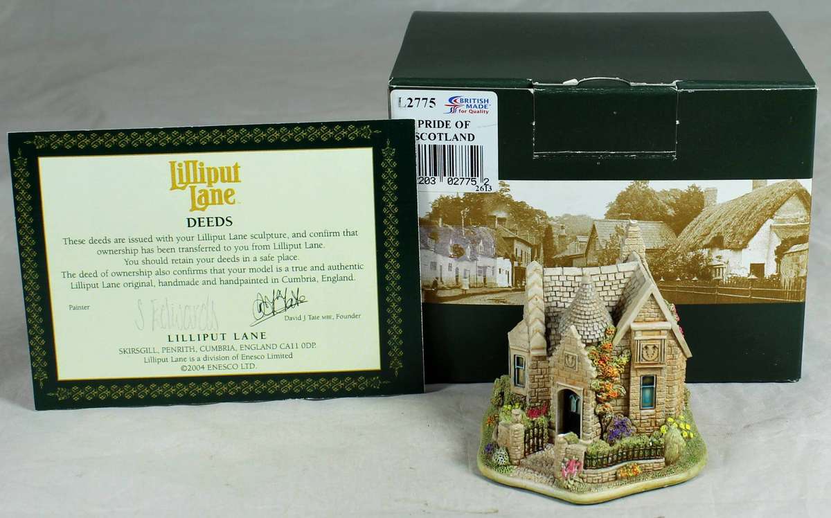 Lilliput Lane - Pride of Scotland - With Deeds certificate - Boxed