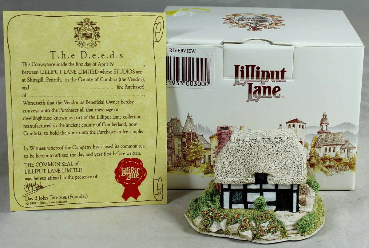 Lilliput Lane - Riverview - With Deeds certificate - Boxed
