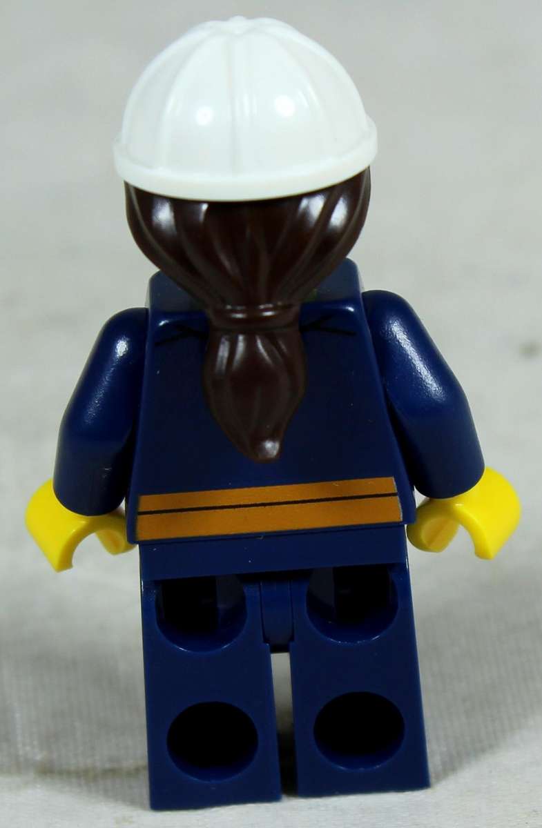 Miniature Lego figurine - female rocket engineer