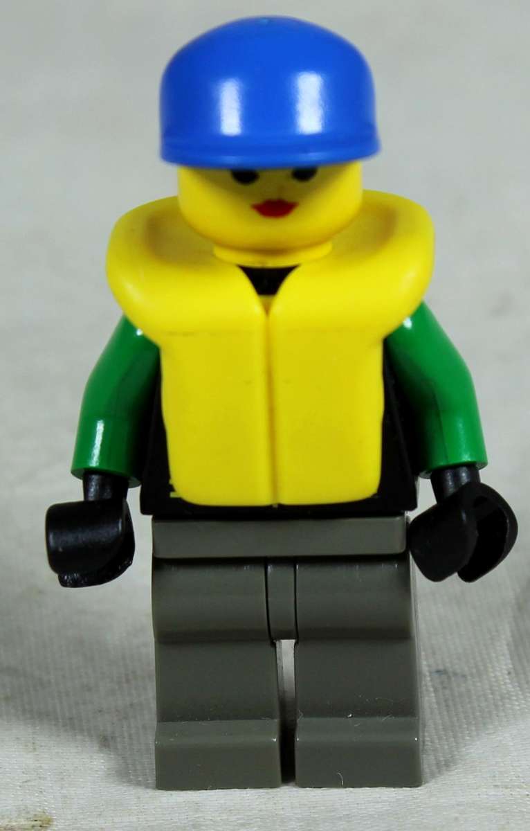 Miniature Lego figurine - extreme team woman
