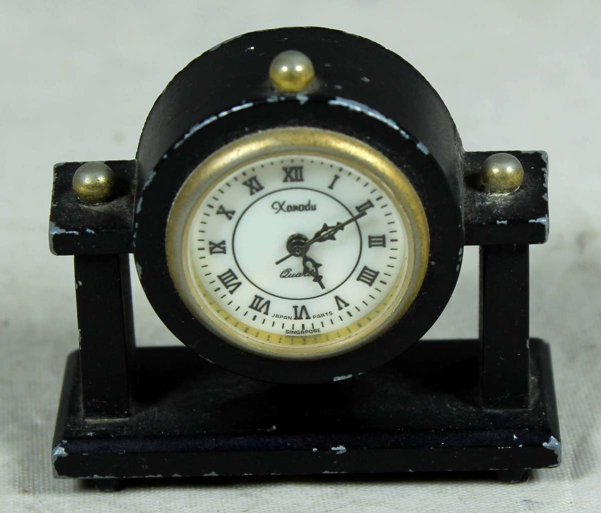 Xanadu miniature brass mantle clock