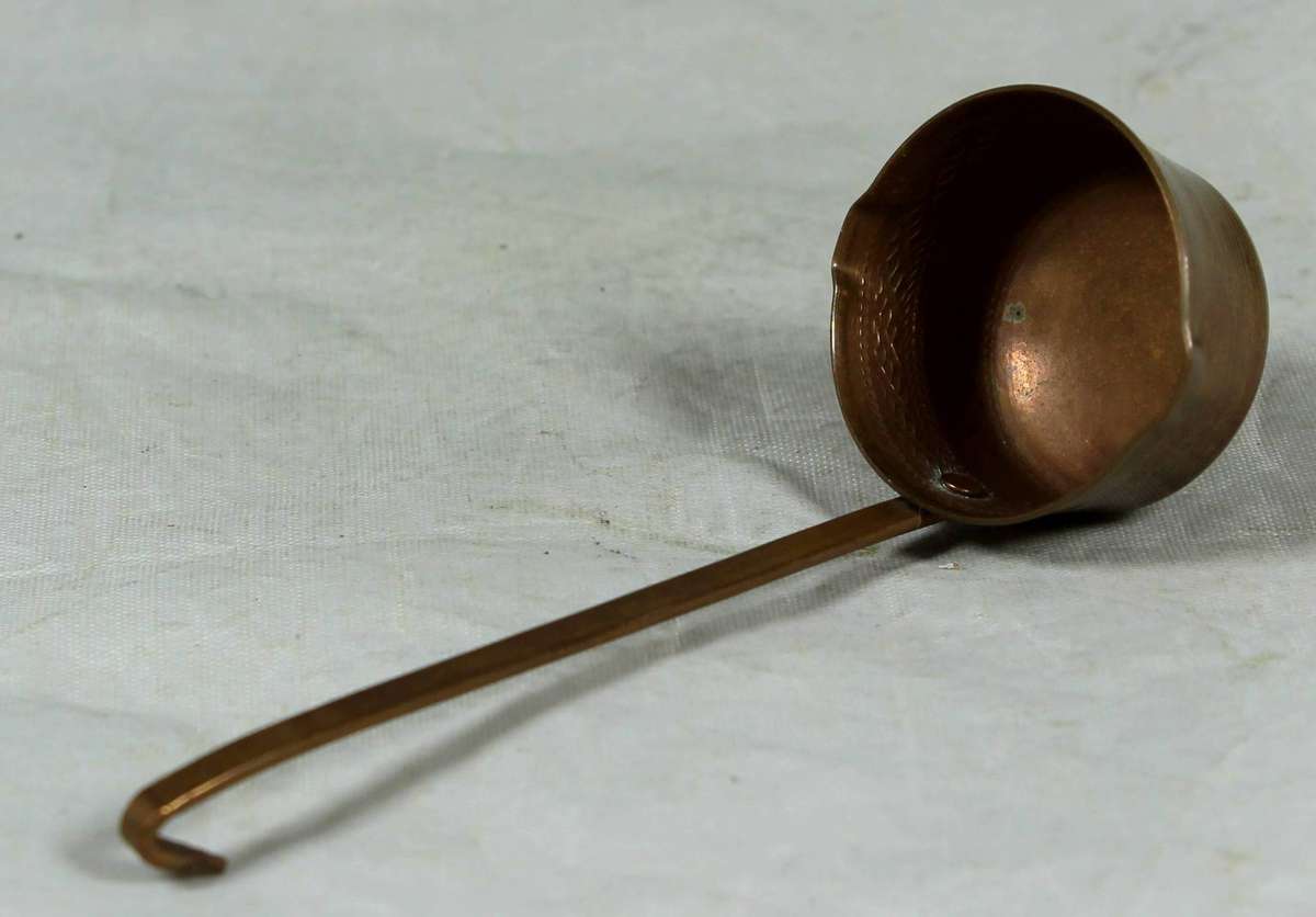 Miniature copper ladle