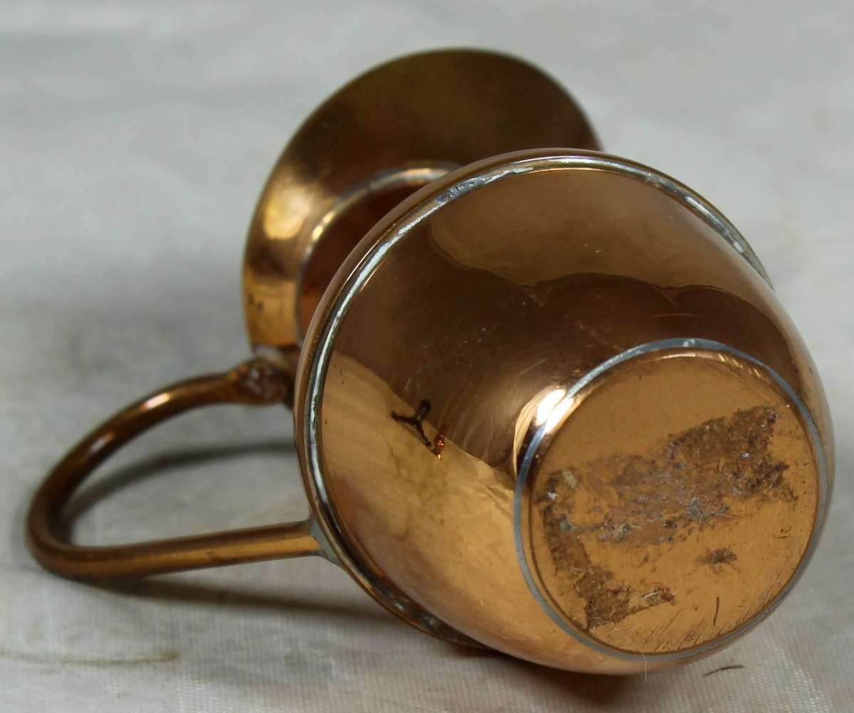 Small copper pitcher