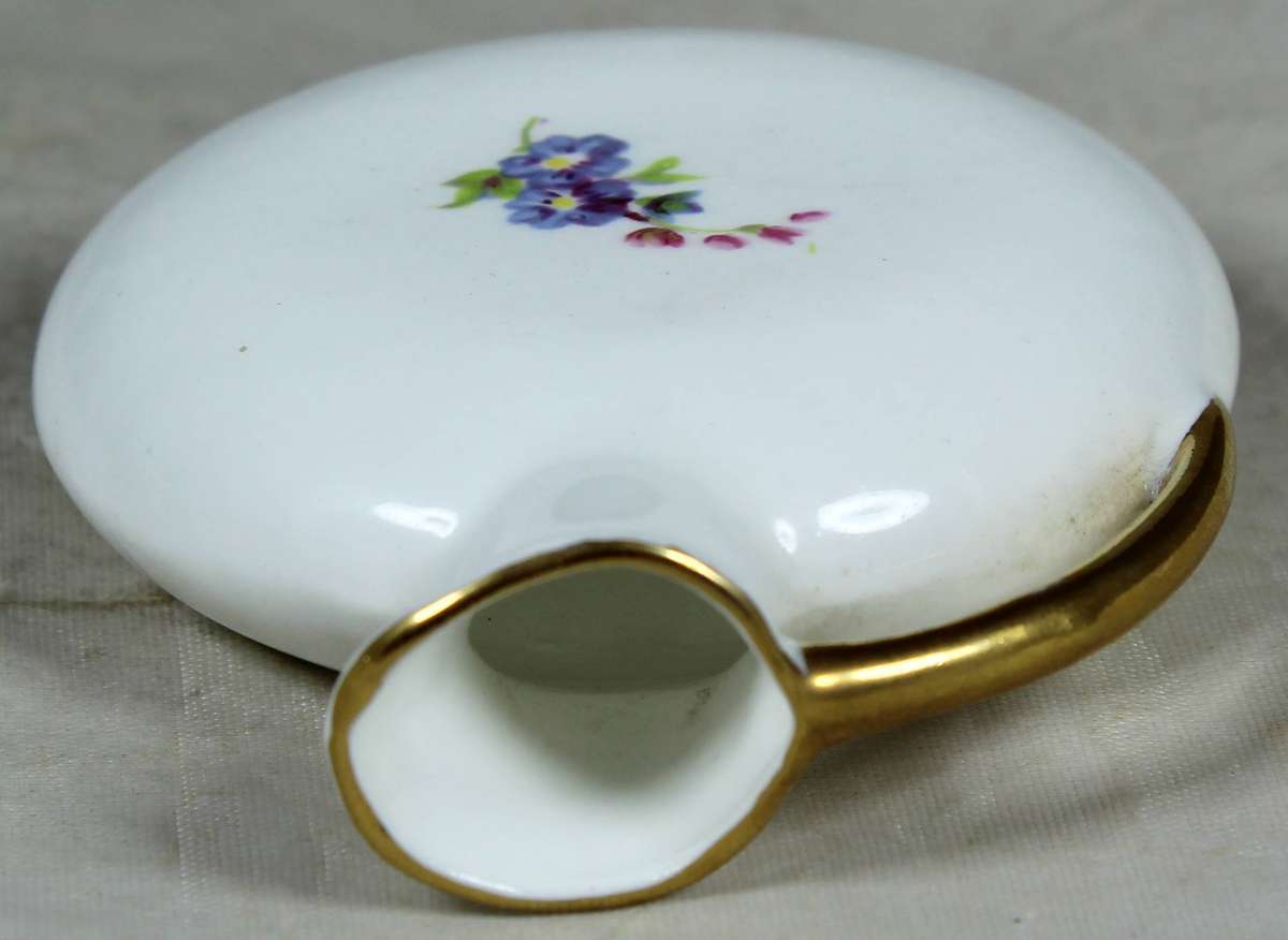 Miniature porcelain Arthur Bowker flat shaped jug