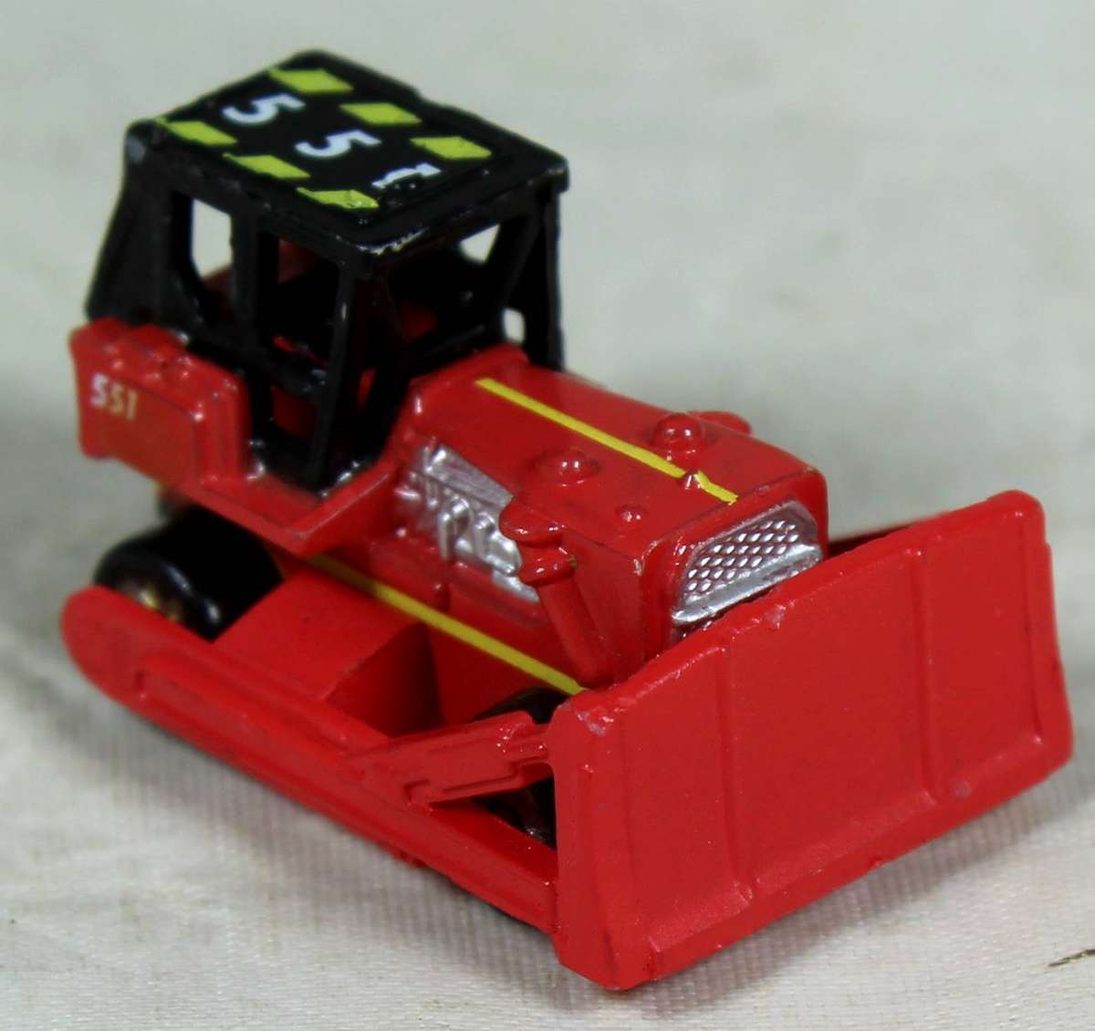 Micro Machines - Galoob - Construction Bulldozer - Red