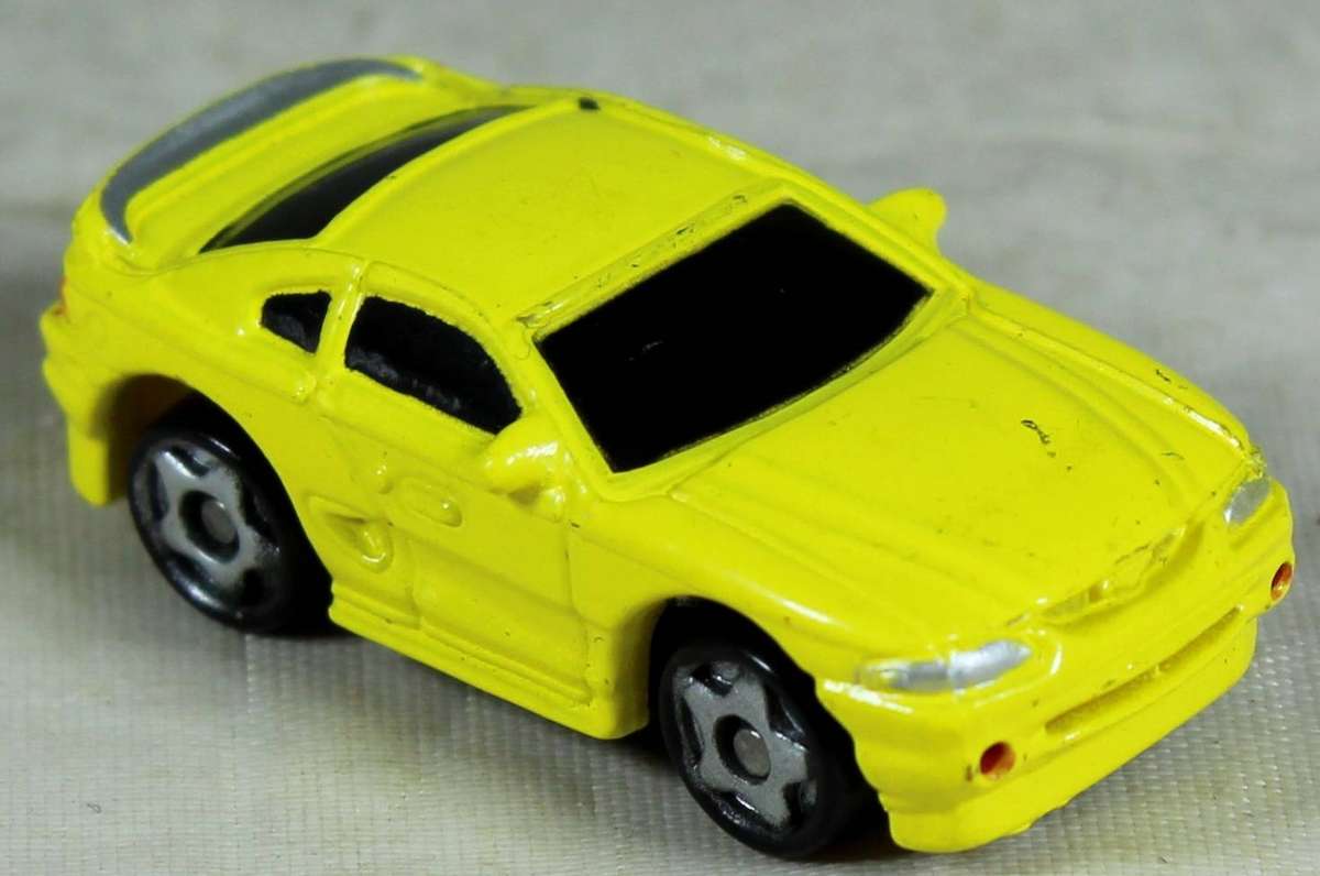 Micro Machines - Charm Max - Ford Mustang STV - Yellow - Ball-bearing