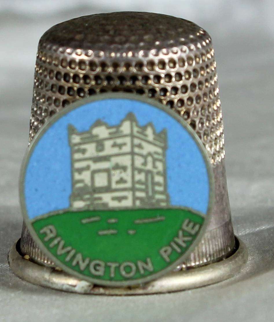 Silver plated thimble - Rivington Pike