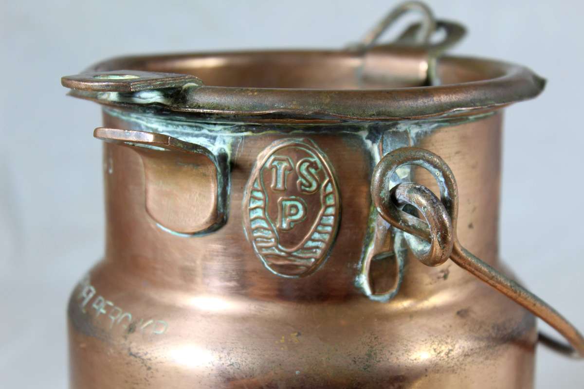 Copper milk can - JT van Eeden Heidelberg KP 2 gal