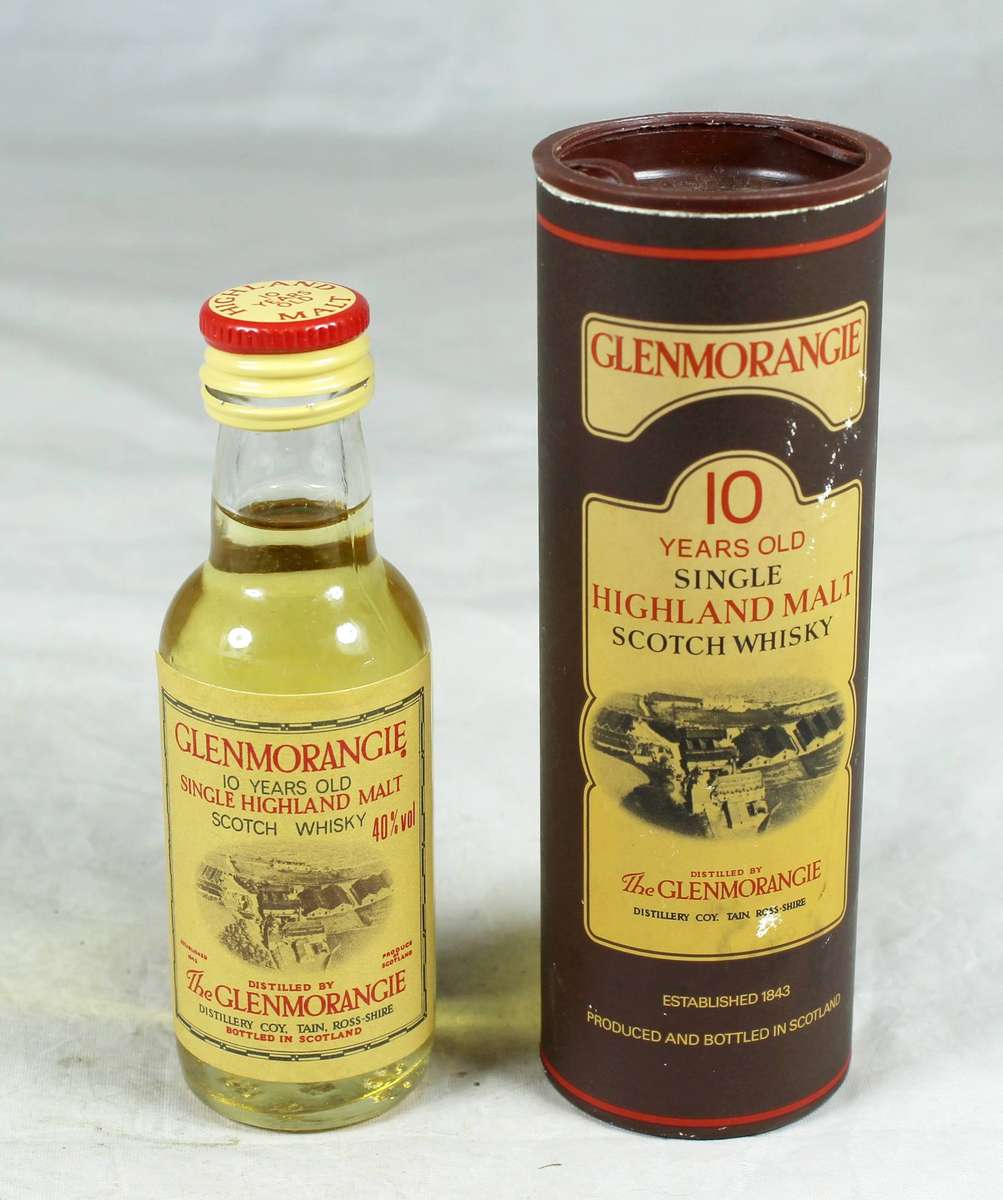Mini liquor bottle - Glenmorangie single malt whisky