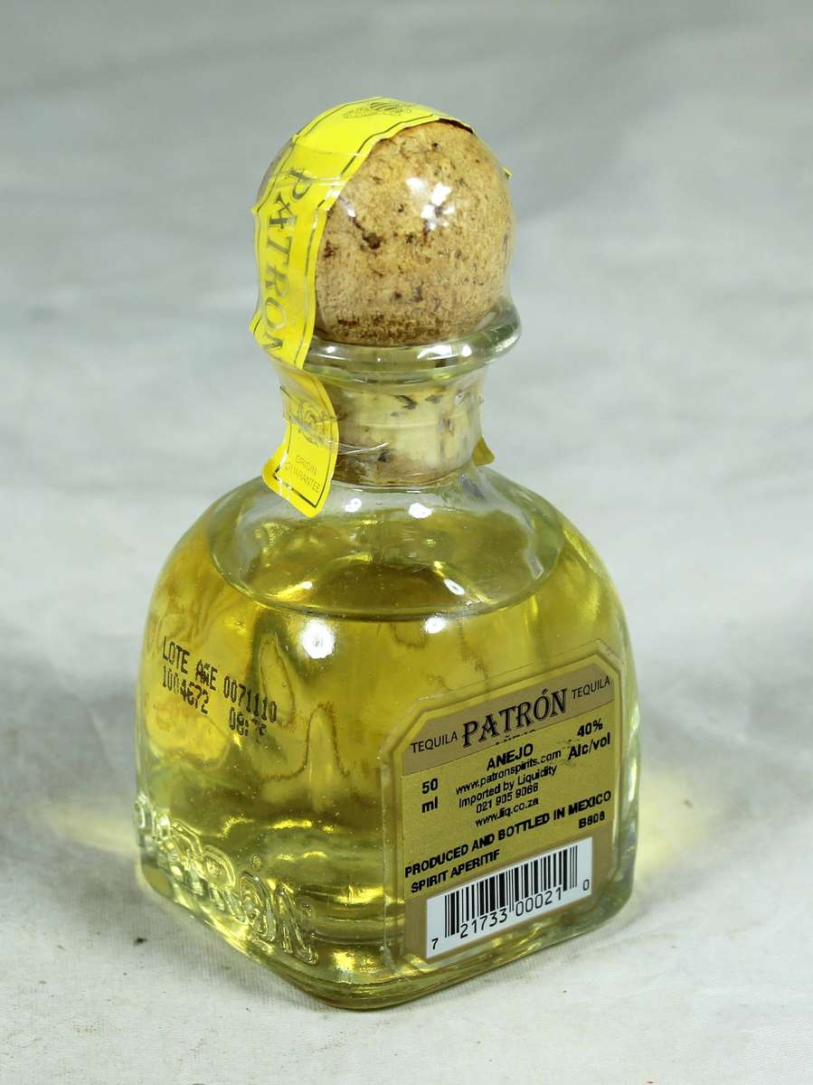 Mini liquor bottle - Patron Anejo