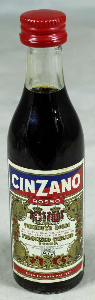 Mini liquor bottle - Cinzano Rosso