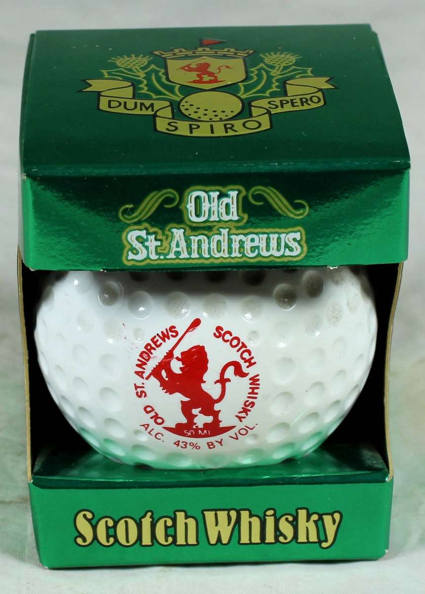 Mini liquor bottle - Old St-Andrews golf ball