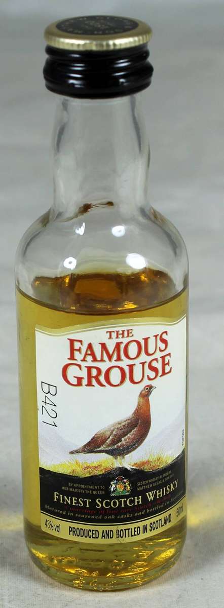 Mini liquor bottle - Famous Grouse Whisky
