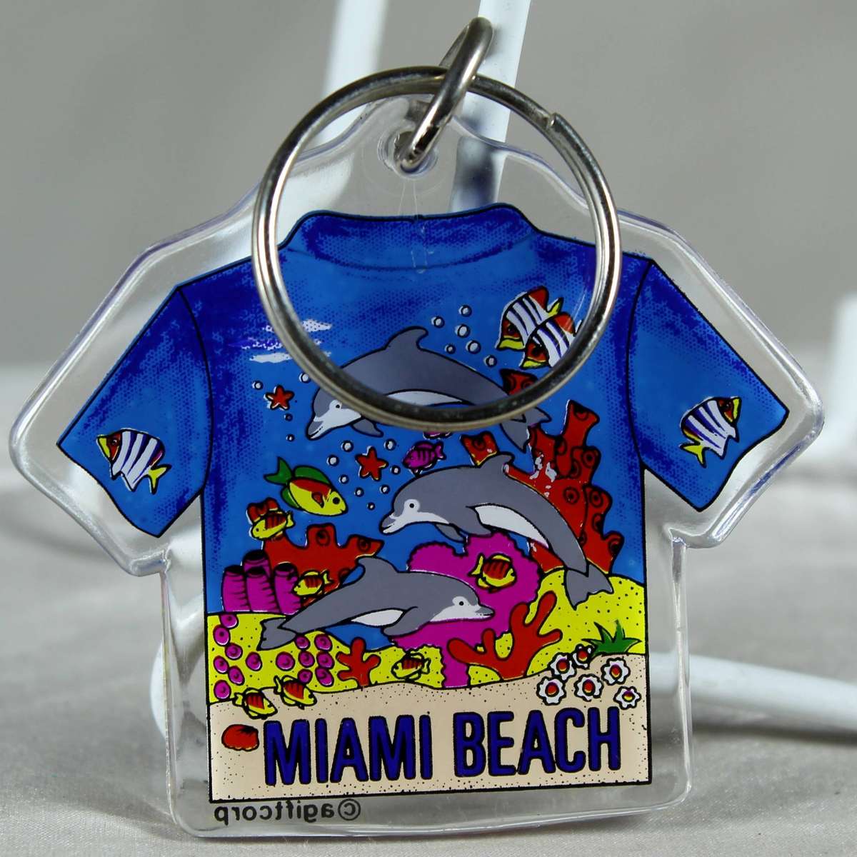 Keychain - Miami Beach T-Shirt