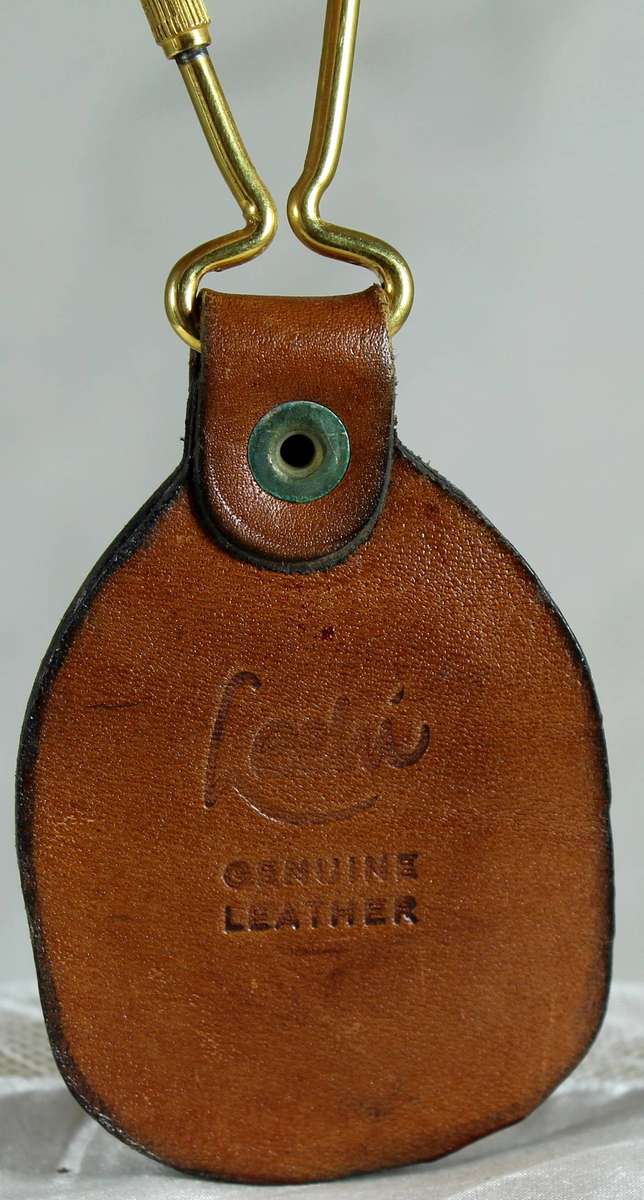 Keychain - brass letter "F"