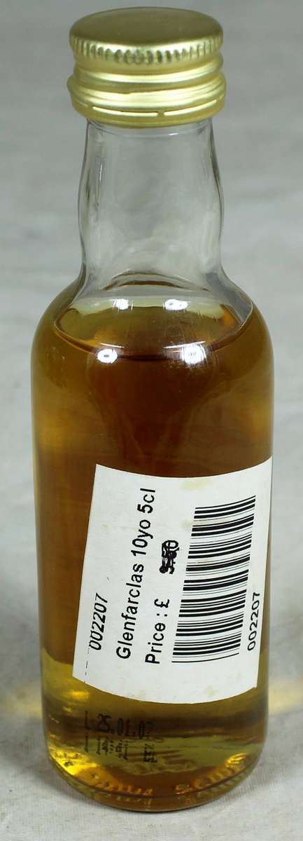 Mini liquor bottle - Glenfarclas 10year Scotch whiskey