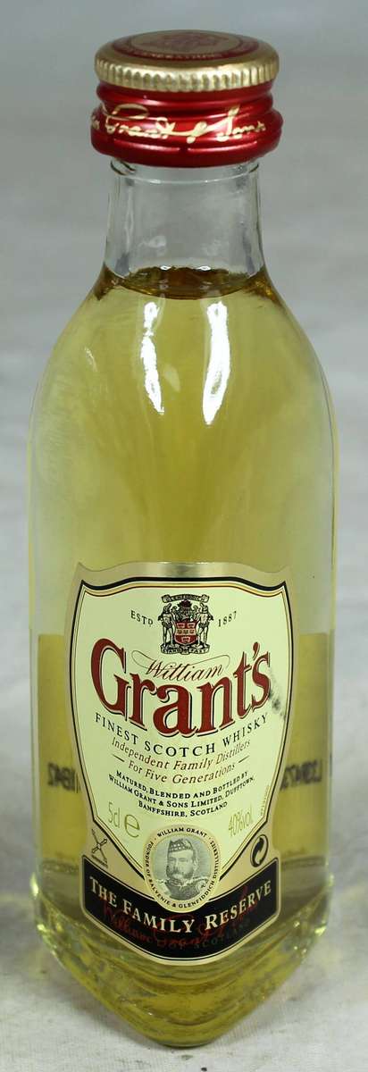 Mini liquor bottle - Grant's Scotch whiskey