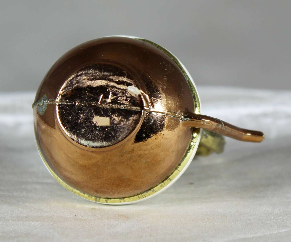 Mini copper and porcelain kettle