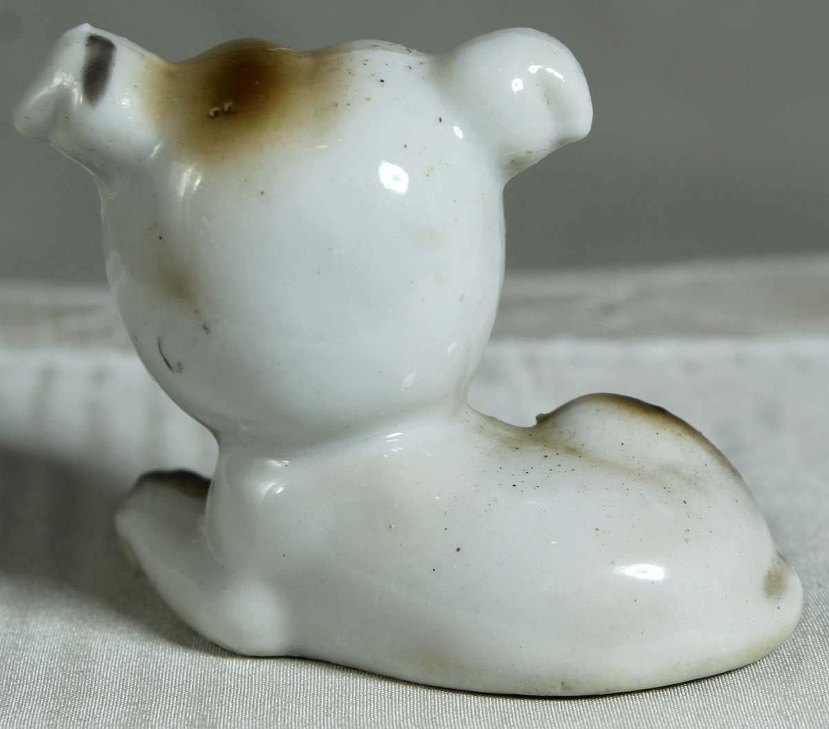Miniature porcelain French bulldog