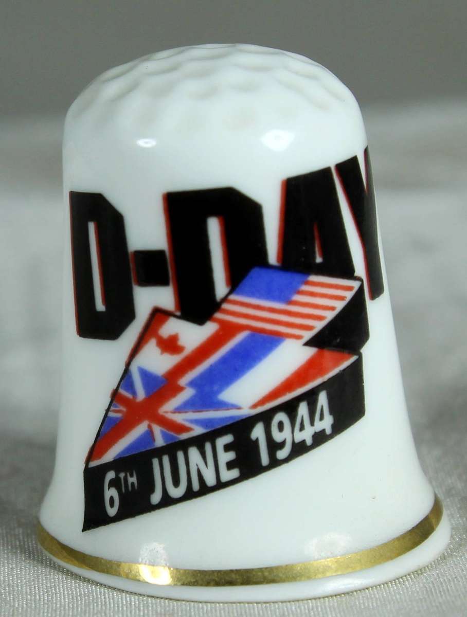 Bone China thimble - D-Day 6 June 1944