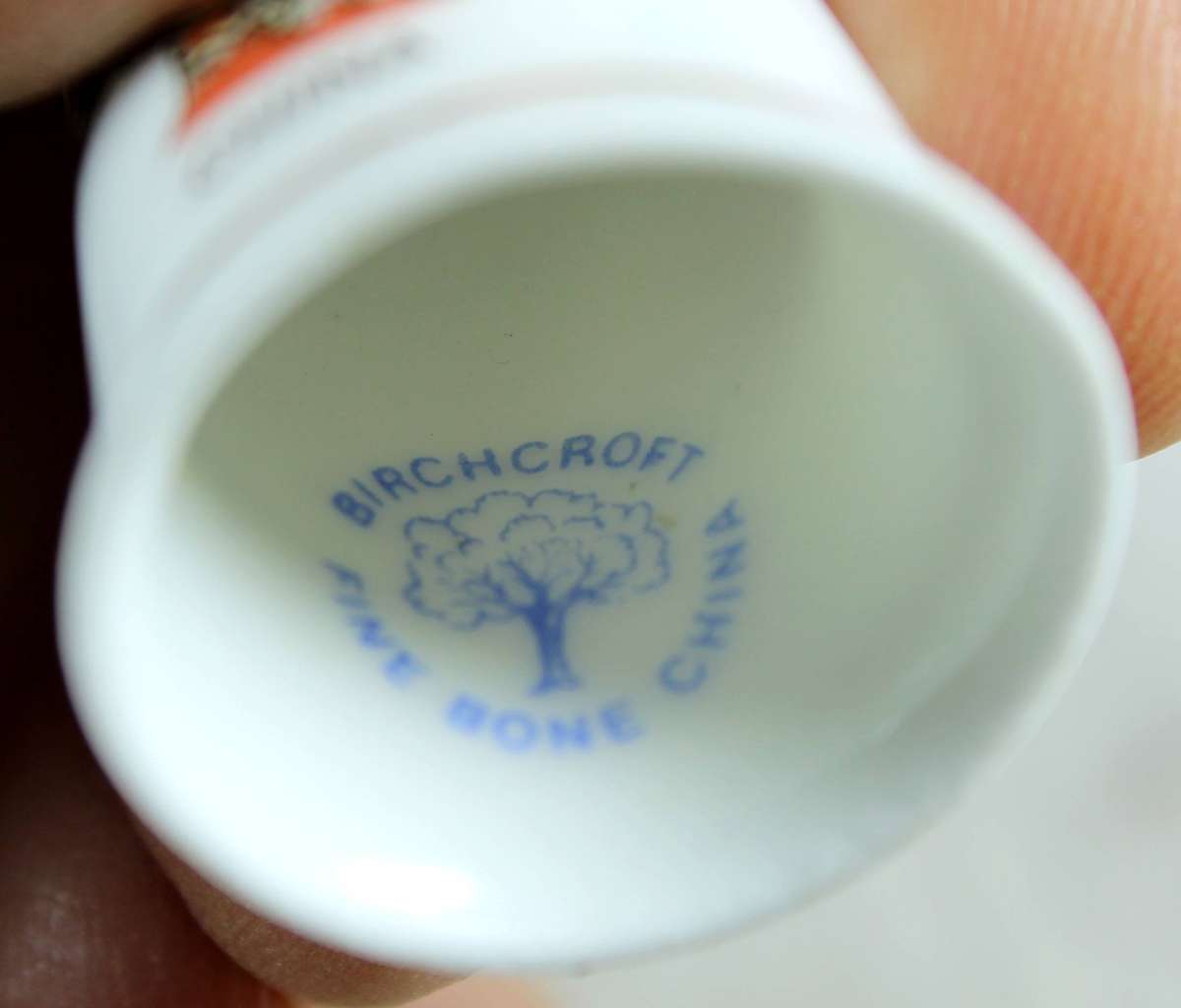 Bone China thimble - Birchcroft - China