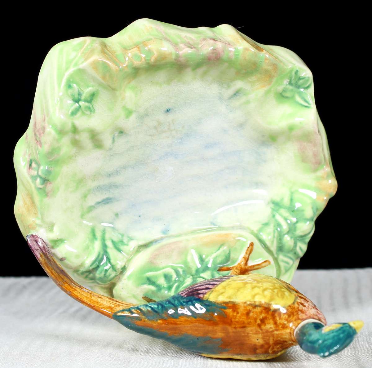 Beswick trinket dish with ring neck pheasant