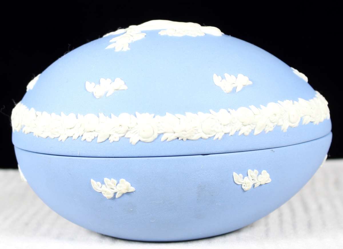 Wedgewood Egg Shape Container