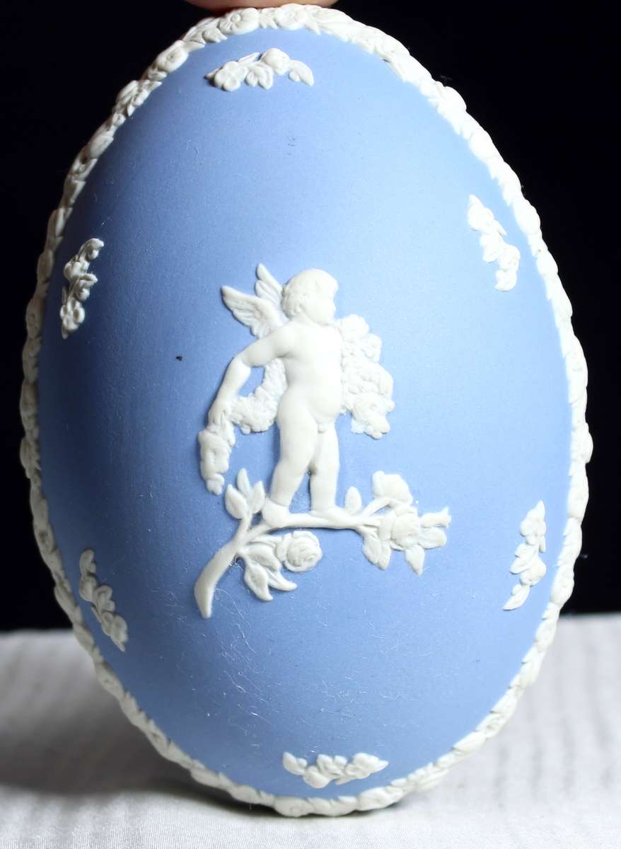 Wedgewood Egg Shape Container