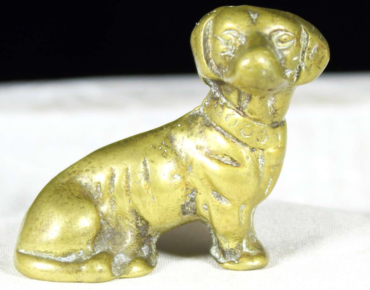 Miniature Brass Doggy