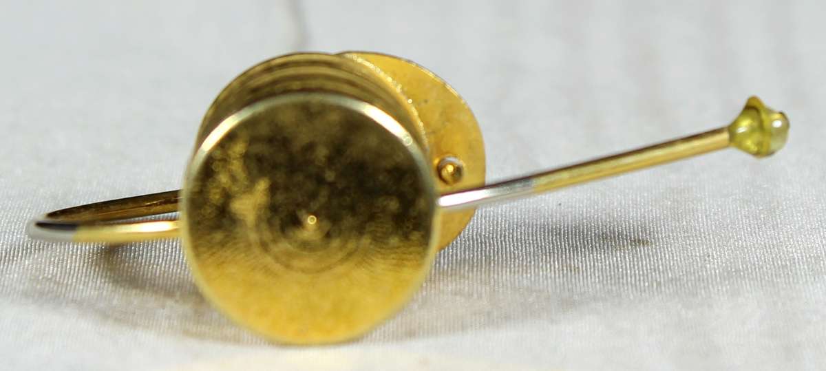Miniature brass watering can