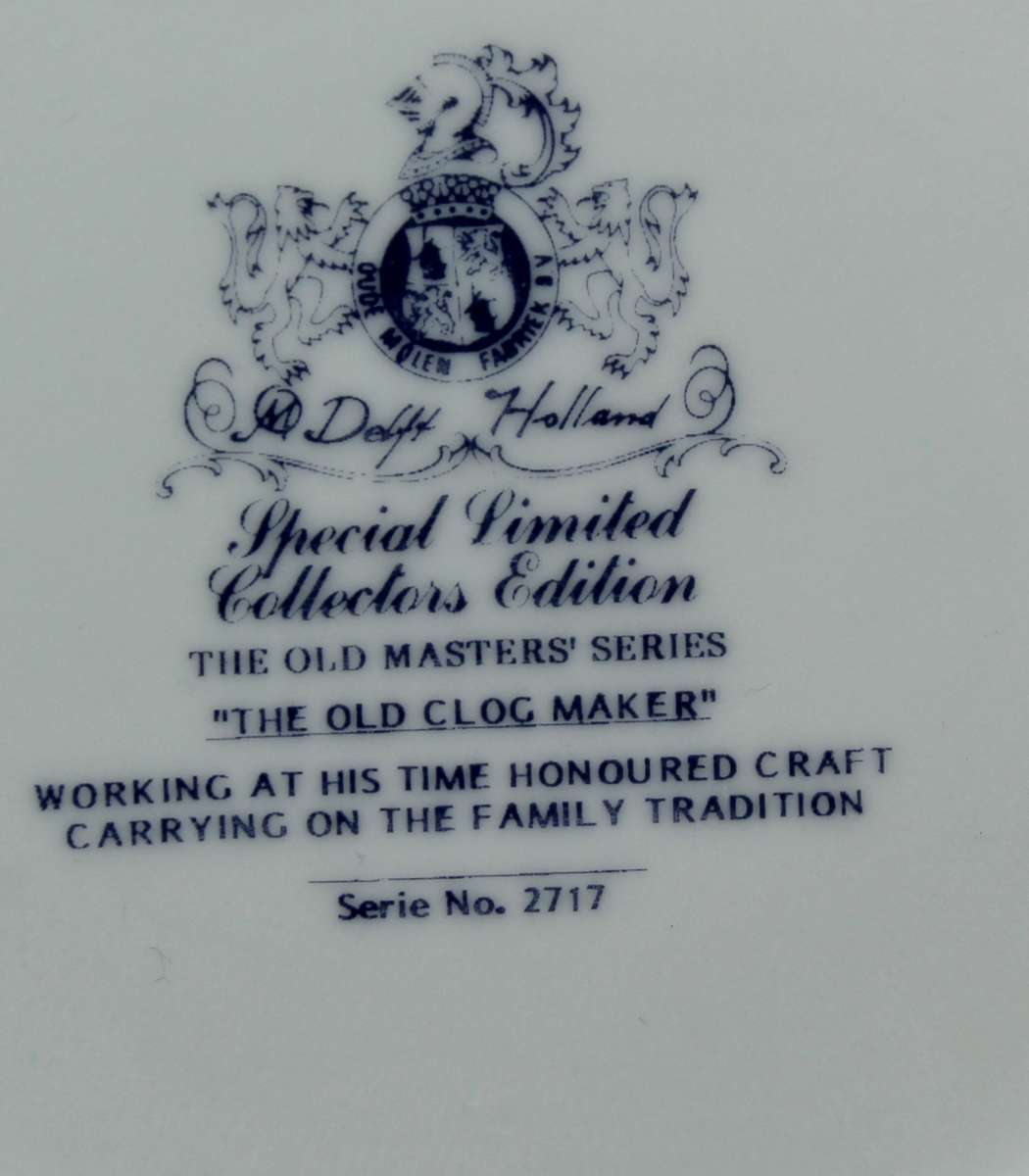 Delft - Special - Limited Edition - The Old Clog Maker