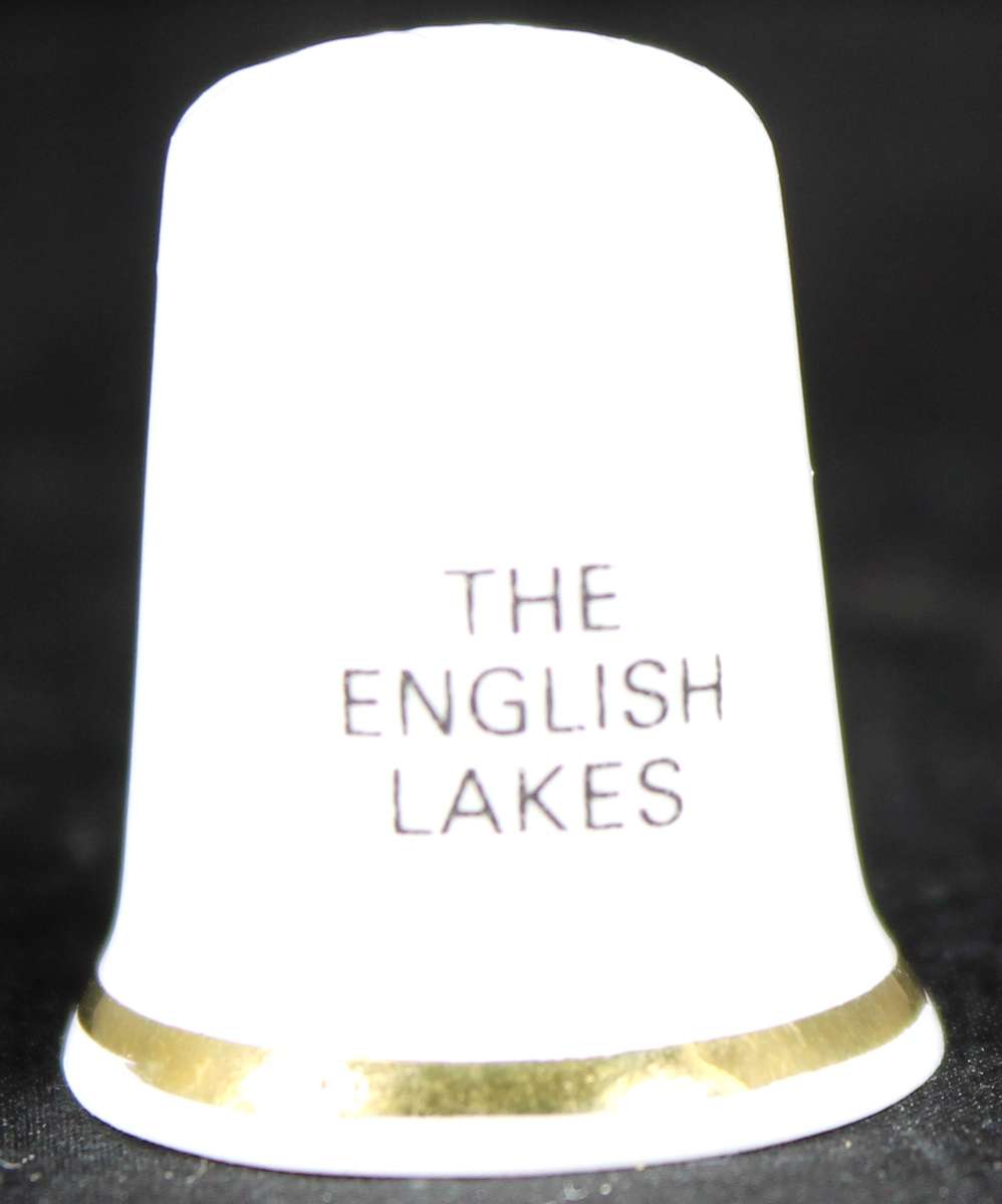Porcelain thimble - D.M. Gould - Windermere