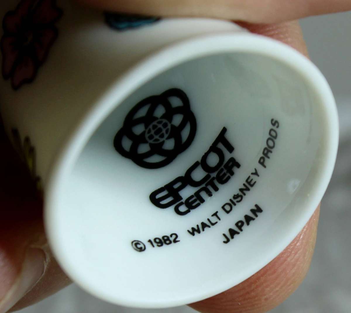 Bone China thimble - Epcot Center