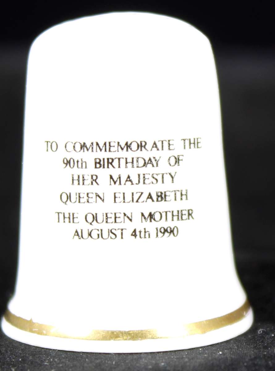 Royalty thimble - Thimblemania - Queen Mother