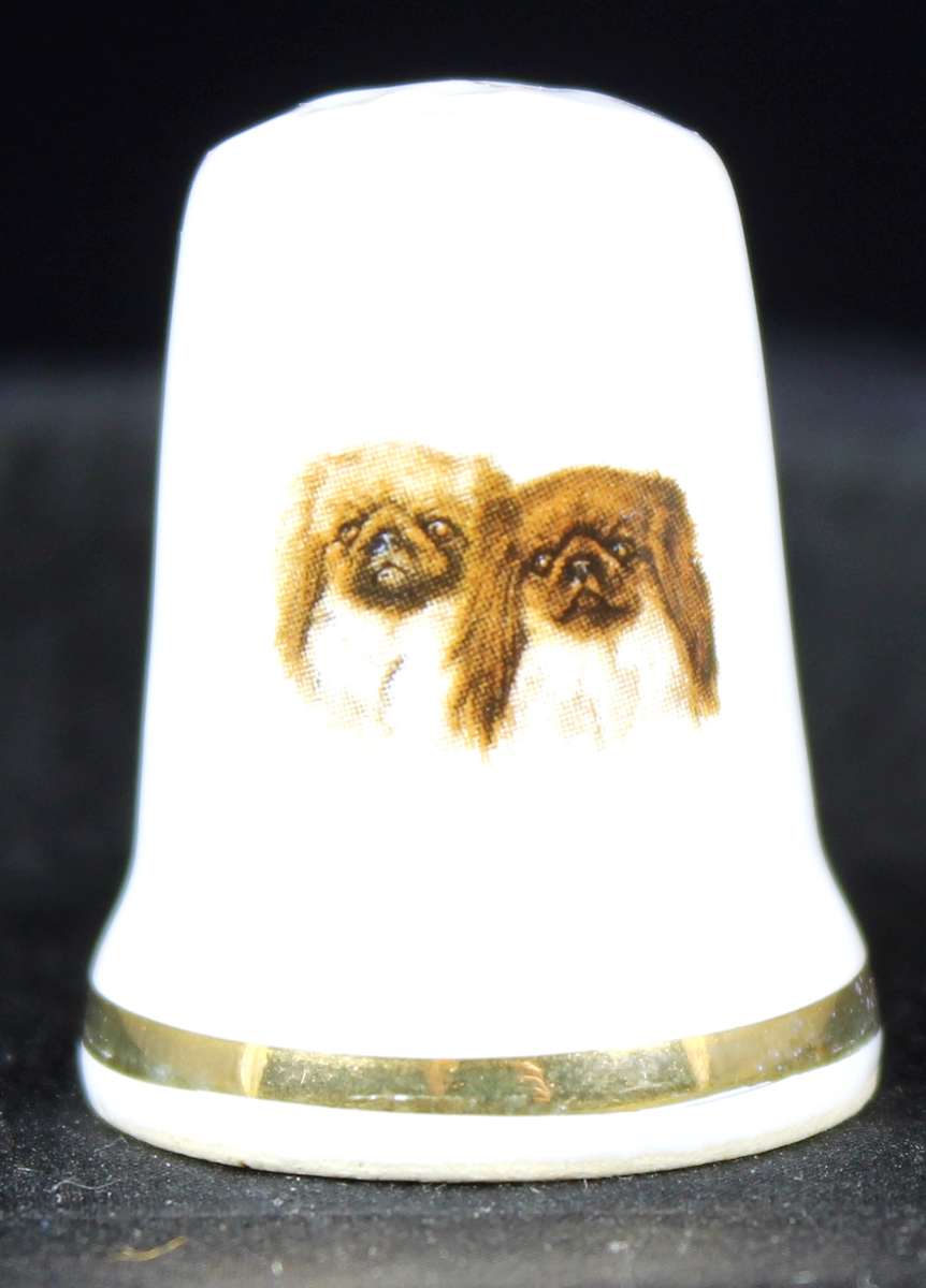 Ceramics Thimble - AB - Pair of Doggy's