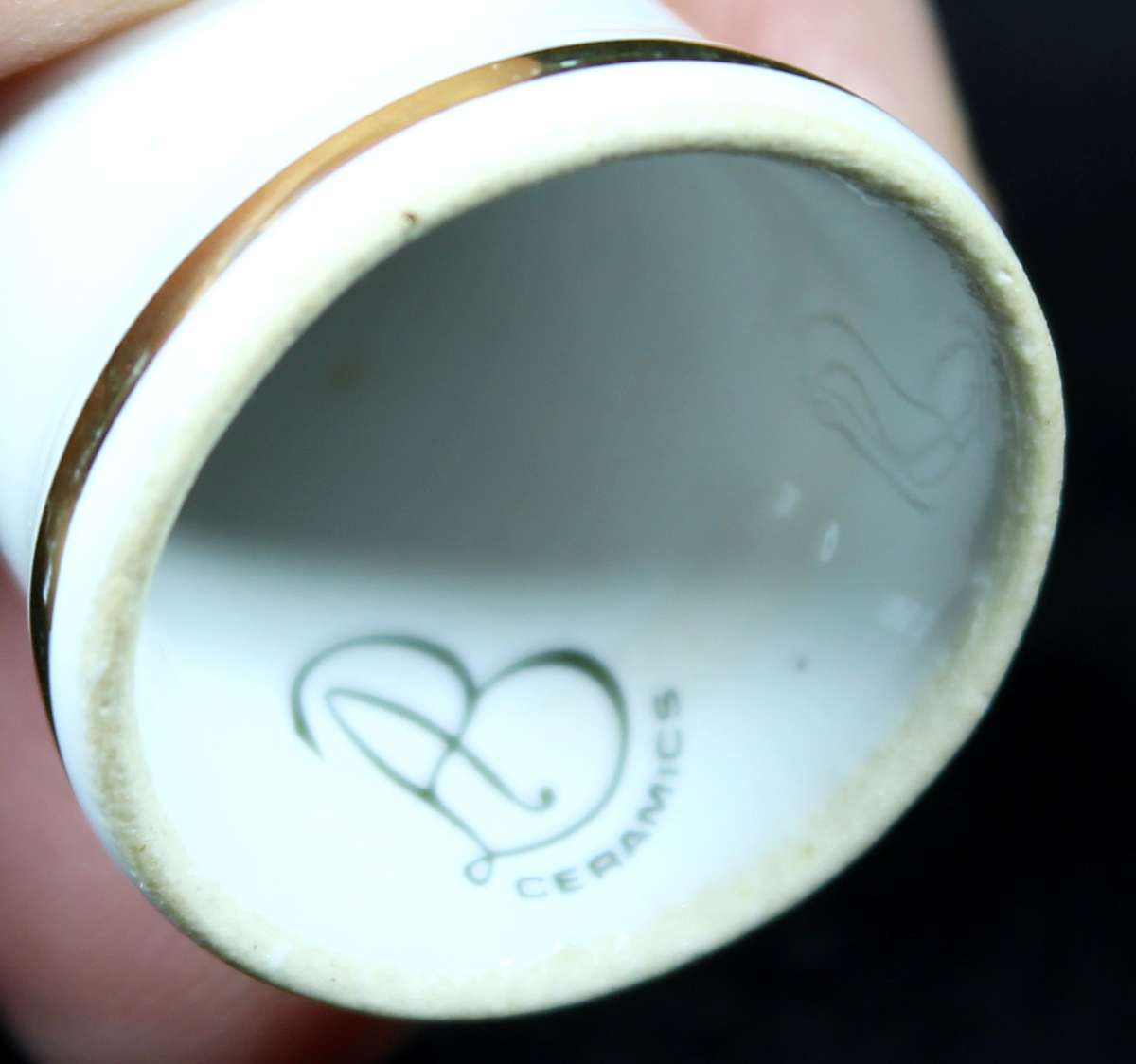 Ceramics Thimble - AB - Pair of Doggy's