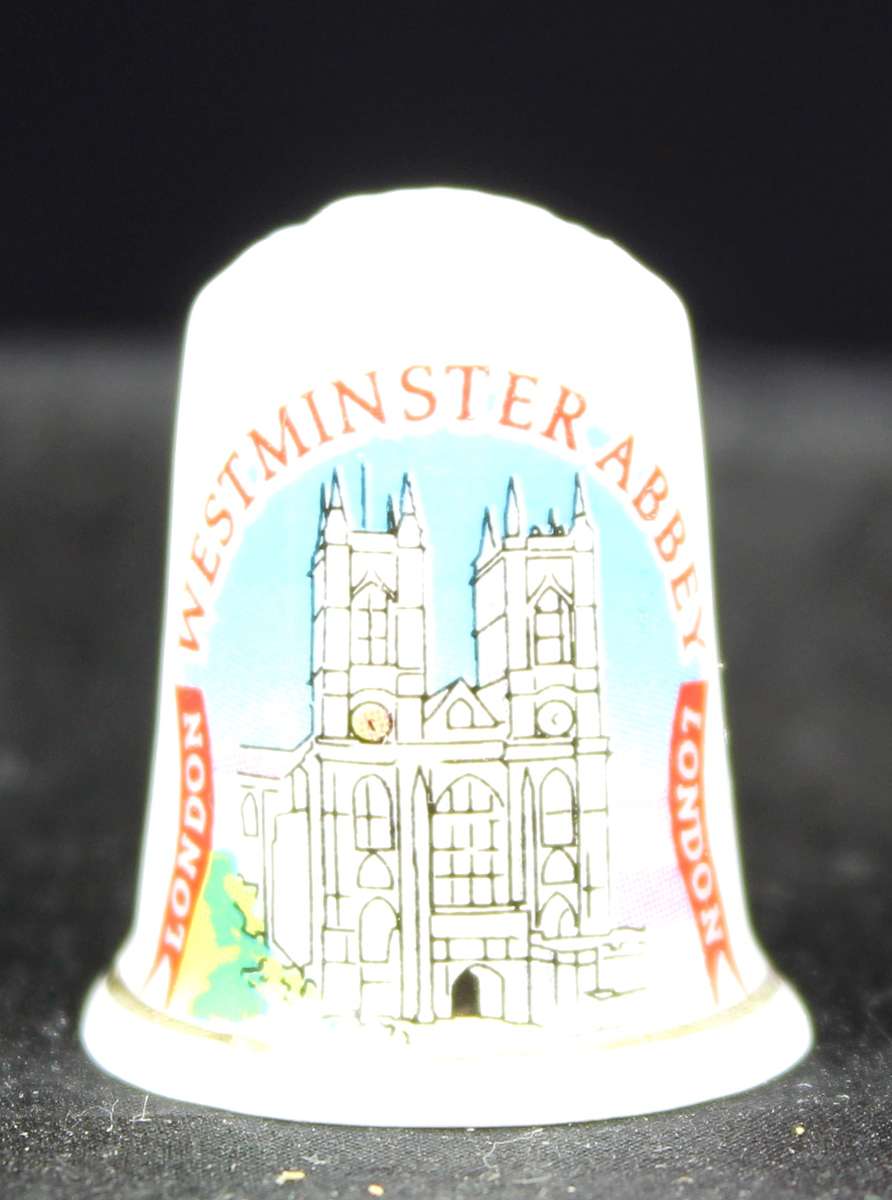 Porcelain Thimble - Westminster Abbey