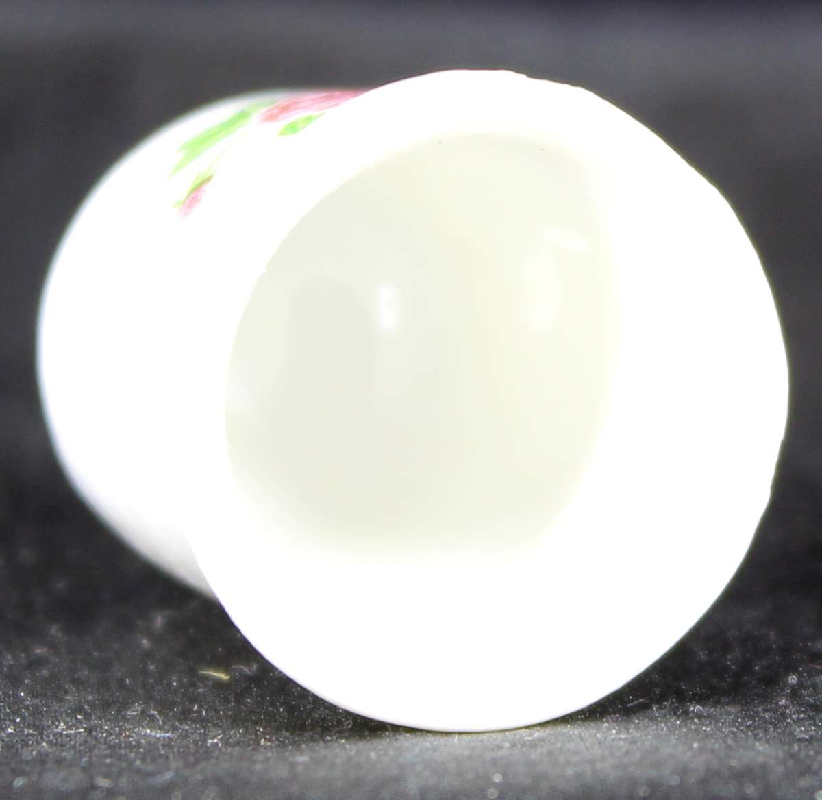 Porcelain Thimble - Pink Flowers