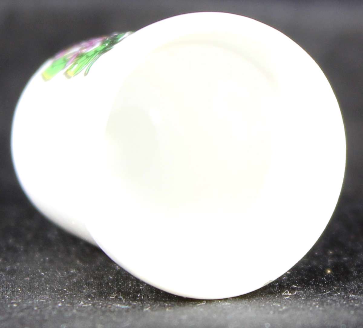 Porcelain Thimble - Purple Flowers