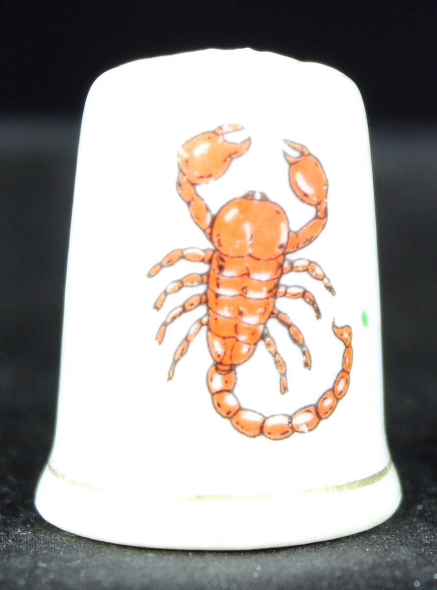 Porcelain Thimble - Scorpion