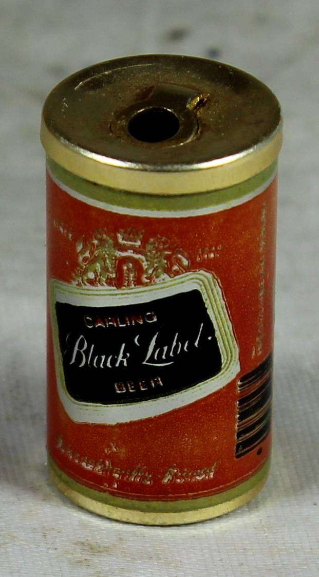 Mini miniature tin can - Black Label