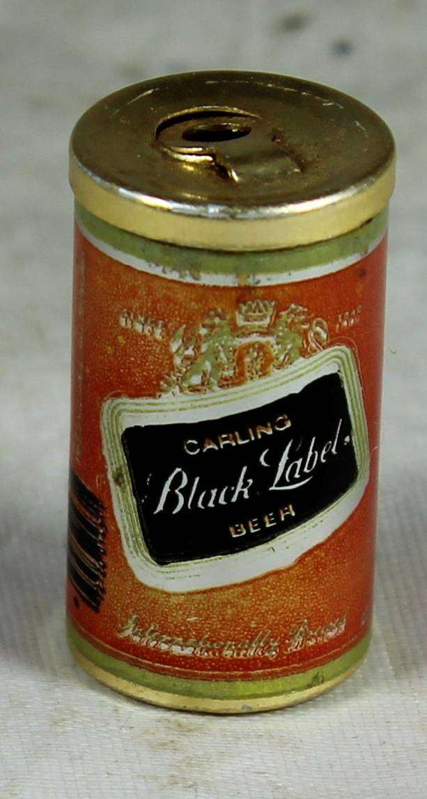Mini miniature tin can - Black Label