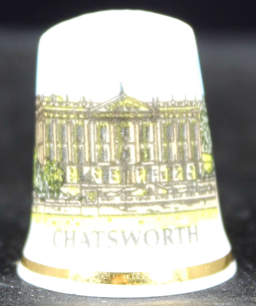 Porcelain Thimble - Chatsworth